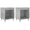 vidaXL Bedside Cabinets 2 pcs Concrete Grey 40x35x50 cm Engineered Wood