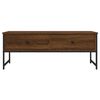 vidaXL Coffee Table Brown Oak 101x49x39.5 cm Engineered Wood