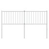vidaXL Metal Headboard White 150 cm