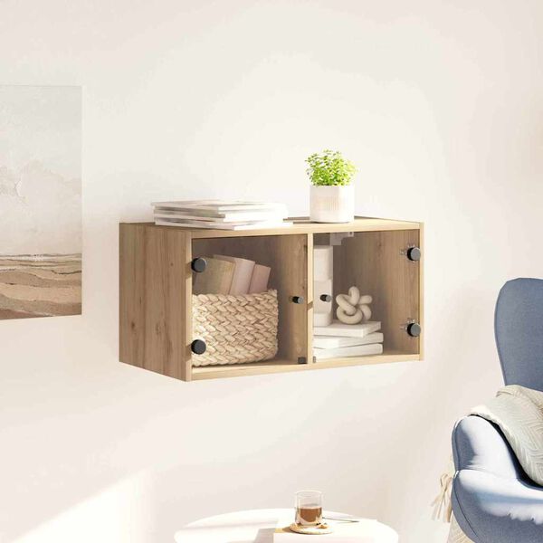 vidaXL Wall Cabinet Artisan Oak 68 x 37 x 35 cm Engineered Wood