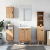 vidaXL 4 Piece Bathroom Furniture Set OTTA Solid Wood Pine