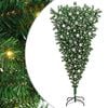 vidaXL Upside-down Artificial Pre-lit Christmas Tree with Ball Set PVC