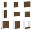 vidaXL 14 Piece Kitchen Cabinet Set Porto Brown Oak Engineered Wood