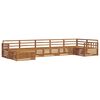vidaXL Outdoor Sofa Set 7 pcs Natural