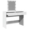 vidaXL Dressing Table with LED White 100x40x130 cm