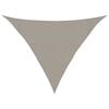 vidaXL Sunshade Sail 160 g/m&sup2; Triangular Light Grey 3x3x4.2 m HDPE