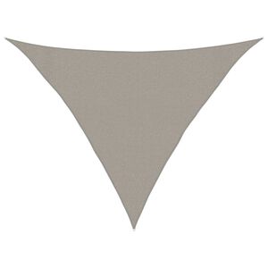 vidaXL Sunshade Sail 160 g/m&sup2; Triangular Light Grey 3x3x4.2 m HDPE