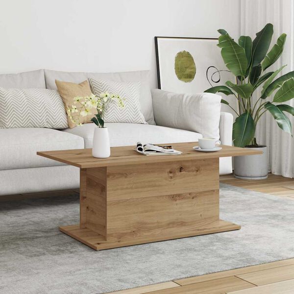 vidaXL Coffee Table Artisan Oak 102x55.5x40 cm Engineered Wood