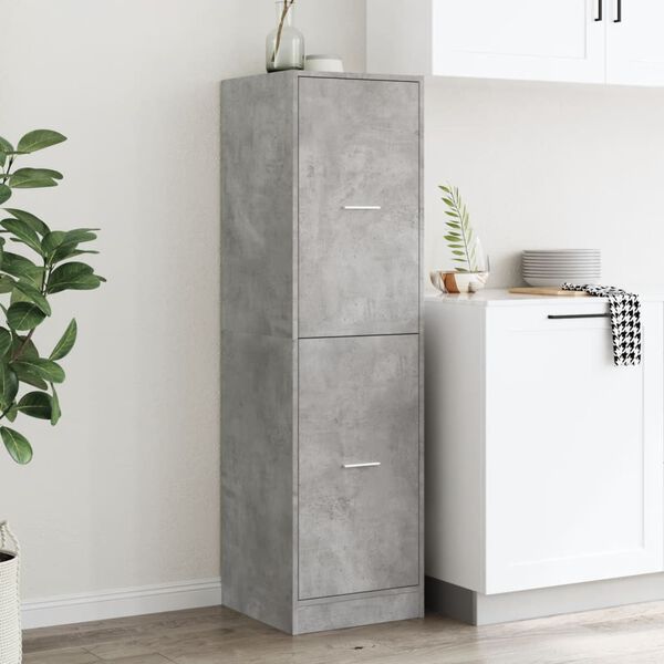 vidaXL Apothecary Cabinet&nbsp;Concrete Grey 40x41x144.5 cm Engineered Wood