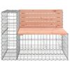 vidaXL Garden Bench Gabion Design 92x71x65.5 cm Solid Wood Douglas