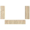 vidaXL TV Cabinet Set Wall-mounted 4 pcs Sonoma Oak Engineered Wood
