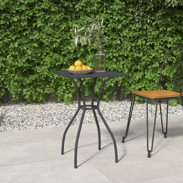 vidaXL Garden Table Anthracite 50x50x72 cm Steel Mesh