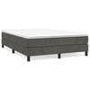 vidaXL Box Spring Bed Frame Dark Grey Double Velvet (UK/IE/FI/NO only)