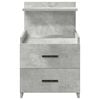 vidaXL Bedside Cabinets 2 pcs with 2 Drawers Concrete Grey 40x36.5x62 cm