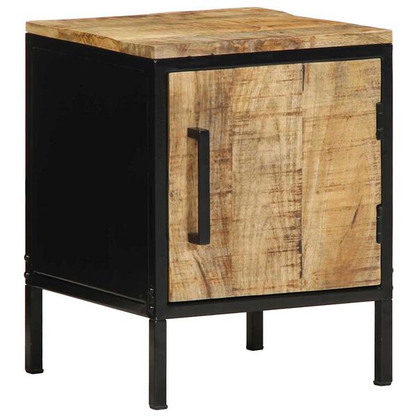 vidaXL Bedside Cabinet Brown and Black 30 x 30 x 40 cm