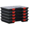 vidaXL Assortment Boxes 5 pcs 40x30x5 cm Polypropylene