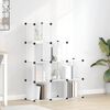 vidaXL Storage Cube Organiser with 9 Cubes Transparent PP