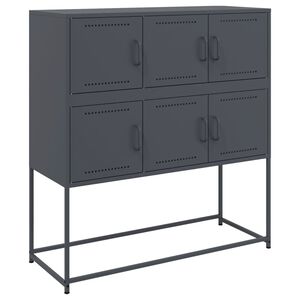 vidaXL Sideboard Anthracite 100.5x39x107 cm Steel