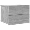 vidaXL Bedside Cabinets Grey Sonoma 40x30x30 cm Engineered Wood