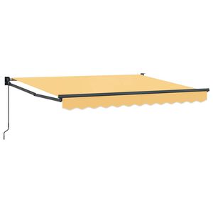 vidaXL Retractable Awning Sand 3 x 2.5 m 100% Polyester and Aluminium