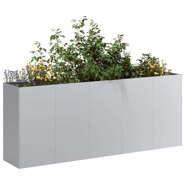 vidaXL Planter 200x40x80 cm Galvanised Steel