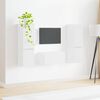 vidaXL TV Cabinet Set 5 pcs High Gloss White Engineered Wood