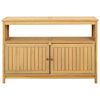 vidaXL Garden Console Table 110x35x75 cm Solid Wood Acacia