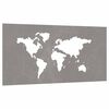 vidaXL Garden Wall Decoration 105x55 cm Corten Steel World Map Design