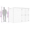 vidaXL Garden Bike Shed 232x110x170 cm Impregnated Pinewood