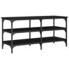 vidaXL Shoe Bench Black 100x38.5x49 cm Engineered Wood