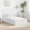 vidaXL Storage Bed with Headboard White 90 x 190 cm Engineered Wood
