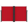 vidaXL Retractable Side Awning Red 140x1200 cm