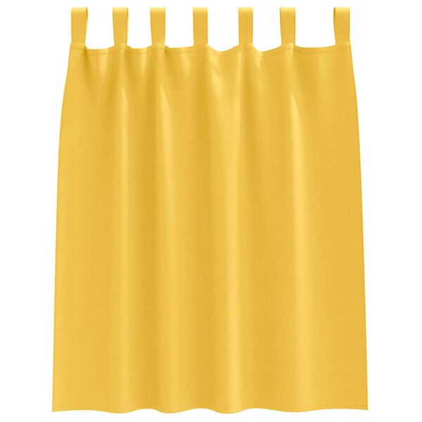 vidaXL Blackout Curtains with Rings 2 pcs Mustard Yellow 140 x 140 cm