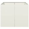 vidaXL Planter White 100x100x80 cm Steel