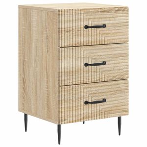 vidaXL Bedside Cabinet Sonoma Oak 43 x 41 x 66.5 cm Engineered Wood