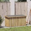 vidaXL Garden Storage Box with Storage Brown 119 x 44 x 58.5 cm