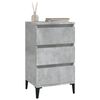 vidaXL Bedside Cabinet Concrete Grey 40x35x70 cm Engineered Wood
