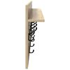 vidaXL Wall-Mounted Coat Rack with Shelf Sonoma Oak 100 x 40 x 12 cm