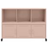 vidaXL Sideboard Pink 100.5x39x72 cm Steel