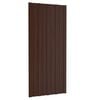 vidaXL Roof Panel 12 pcs Brown 100 x 45 cm Galvanised steel
