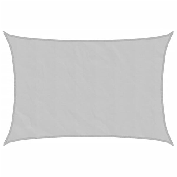 vidaXL Sun Shade Sail Light Grey 5x3.5 m 100% Polyester Oxford