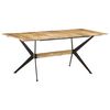 vidaXL Dining Table 180x90x76 cm Solid Mango Wood
