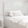 vidaXL Headboard Gloss White 75 cm Engineered wood