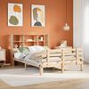 vidaXL Bookcase Bed without Mattress 140x190cm Solid Wood Pine