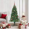 vidaXL Corner Artificial Christmas Tree Green 150 cm PVC and Metal