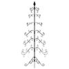 vidaXL Metal Christmas Tree for Decoration Black 180 cm