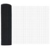 vidaXL Welded Wire Fence Grey 0.4 x 50 m Steel