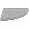 vidaXL Wall Corner Shelf Concrete Grey 35x35x3.8 cm MDF