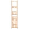 vidaXL 5-Tier Storage Rack 170x38x170 cm Solid Pinewood 500 kg