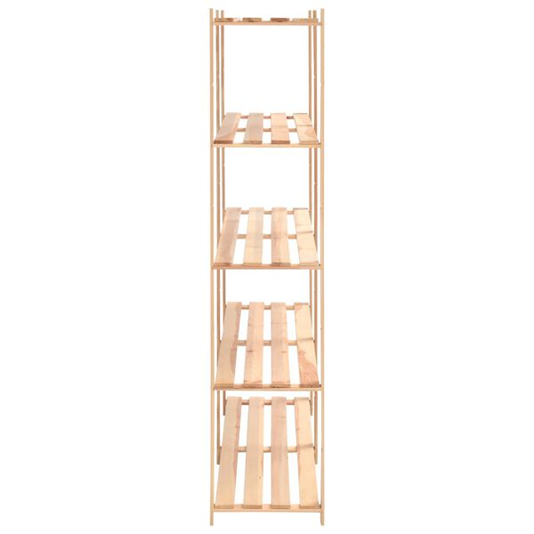 vidaXL 5-Tier Storage Rack 170x38x170 cm Solid Pinewood 500 kg
